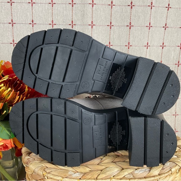 Marc Fisher “VACINTA” Grey Suede Real Fur Lined Lace Up Ankle Boots MLVANLISA 8 - Picture 8 of 9